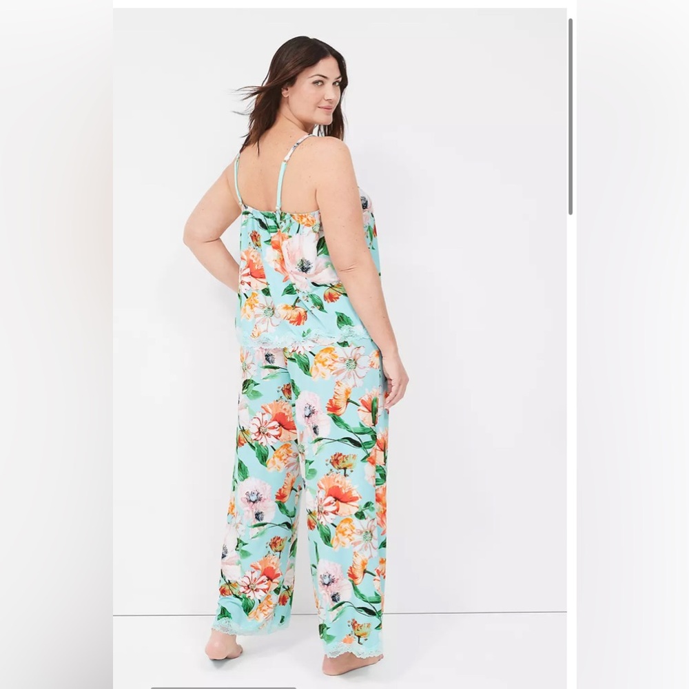 LB/ Cacique Floral Pajama Set - Picture 2 of 11